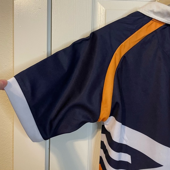 NWT Rugby Nations polyester navy blue Scotland polo rugby top sz M - Picture 9 of 11